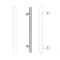 Delaney Hardware 15-3/4 in. Brushed Steel Barn Door Hardware Round Pull Handle BD0151 - alternate 4